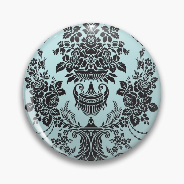 Item preview, Geometric Blue & Bblack Damask Abstract Beautiful Vintage Pattern Art Design designed and sold by Shop signer.