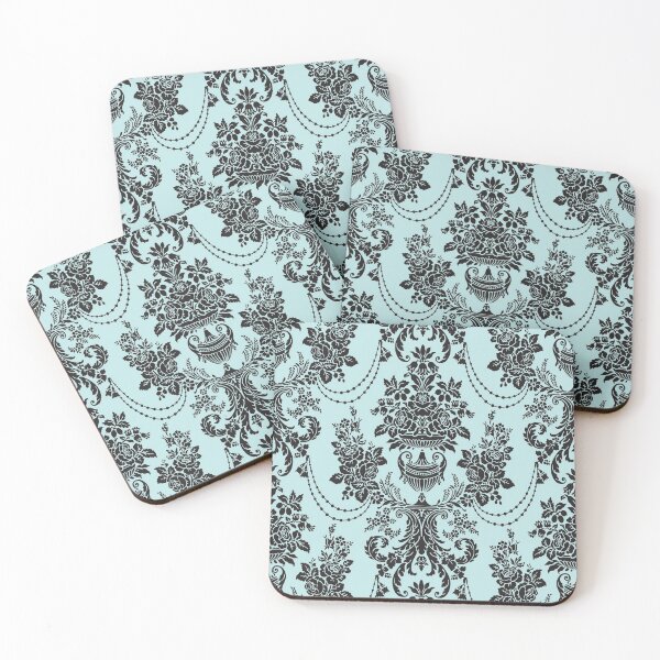 Item preview, Geometric Blue & Bblack Damask Abstract Beautiful Vintage Pattern Art Design designed and sold by Shop signer.