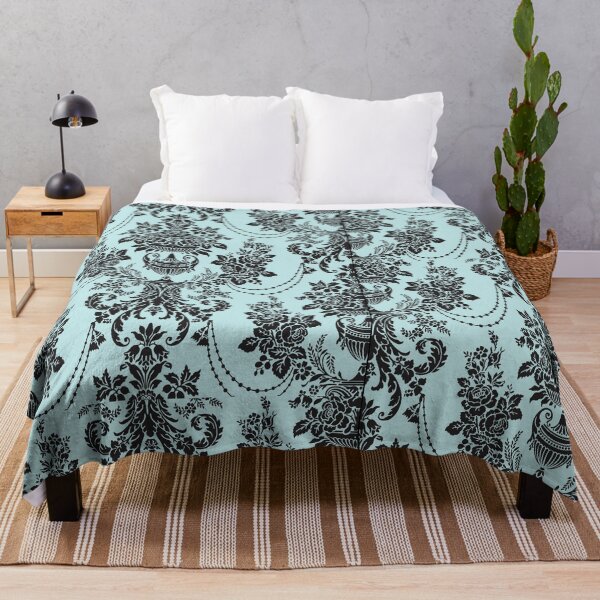 Item preview, Geometric Blue & Bblack Damask Abstract Beautiful Vintage Pattern Art Design designed and sold by Shop signer.