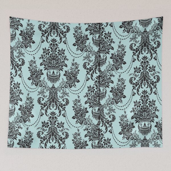 Item preview, Geometric Blue & Bblack Damask Abstract Beautiful Vintage Pattern Art Design designed and sold by Shop signer.