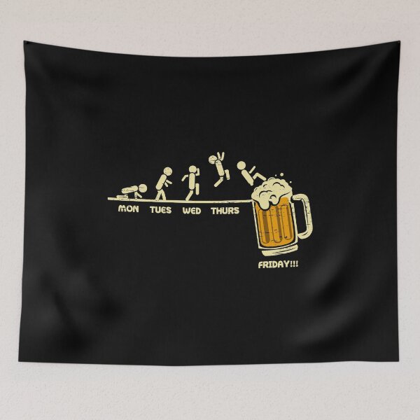 Item preview, Monday Tuesday Wednesday Thursday Friday Beer Drinking Pub Drunkard Drink Plan Mug Sober Tipsy Wine Whiskey D designed and sold by shirti.