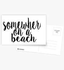 Somewhere on a Beach Postcards