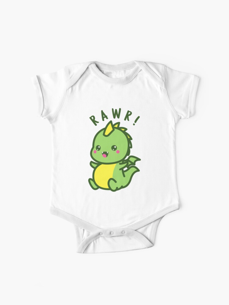 Body Bebe Rawr Dinosaure Kawaii Mignon Dino Bebe Mignon Par Tamgustam Redbubble