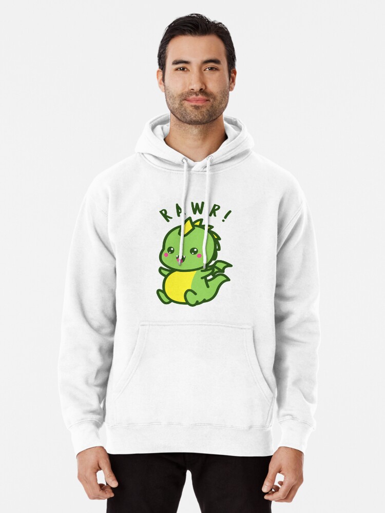 Rawr Cute Kawaii Dinosaur Cute Baby Dino Pullover Hoodie for Sale by TamGustam Redbubble