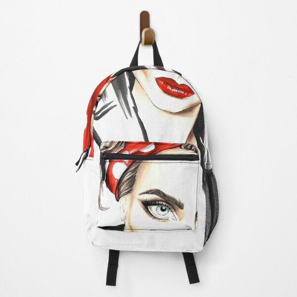 Item preview, Hand drawn girl wearing a red scarf designed and sold by kittencathy.