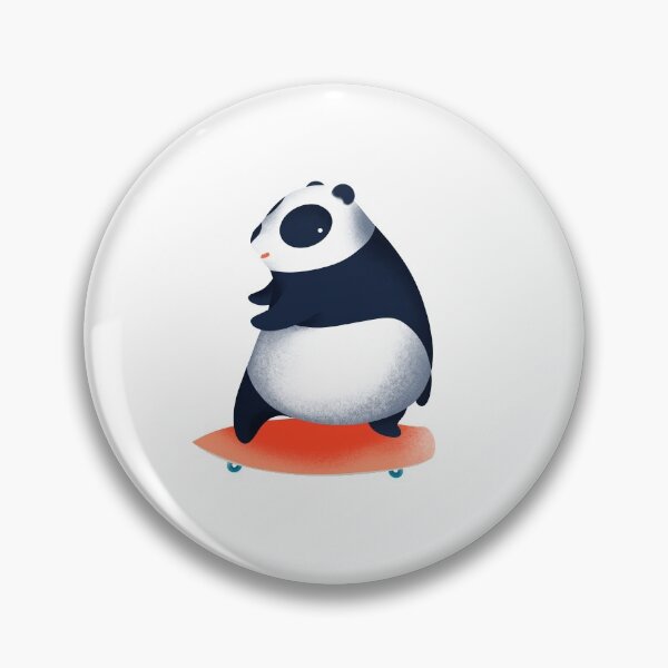 Item preview, happy panda cartoon playing surf skate designed and sold by angyim.