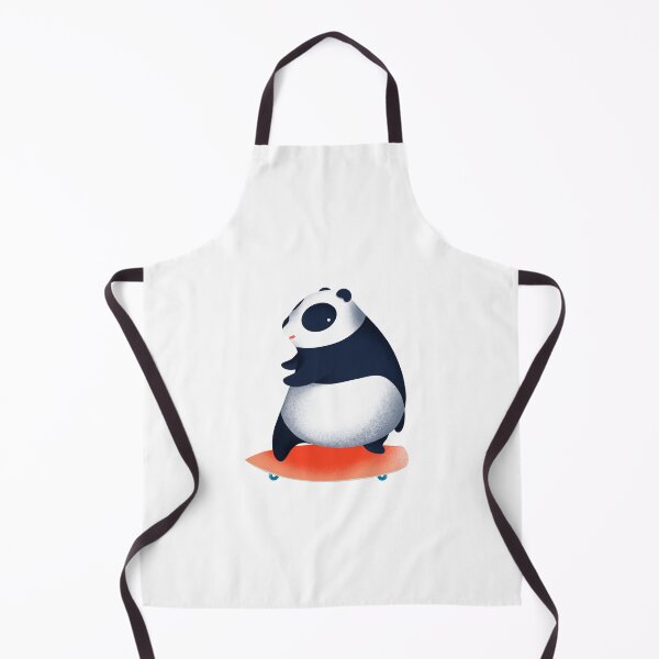 Item preview, happy panda cartoon playing surf skate designed and sold by angyim.