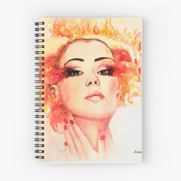 Item preview, Element-Series FIRE Watercolor Portrait designed and sold by Artsan-Design.