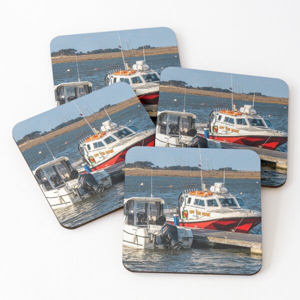 Item preview, Fishing boats moored in Wells-Next-The-Sea estuary designed and sold by yackers1.