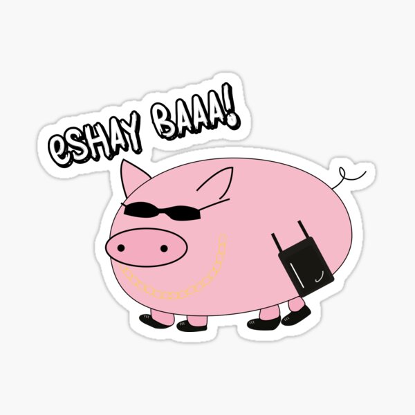 Item preview, Eshay Pig (Eshay Baaa) designed and sold by StefanCgraphics.