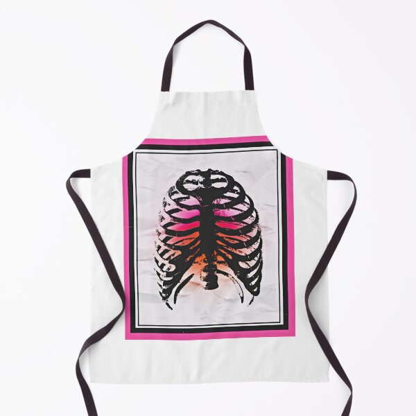 Item preview, Digital pink abstract goth rib cage graphic design designed and sold by Madi Rae.