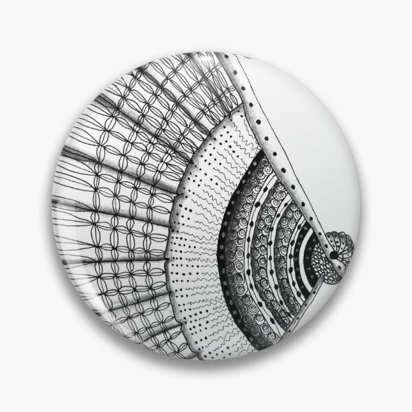 Item preview, Zentangle Fan & Butterfly sophie queuniez designed and sold by SophieQueuniez.
