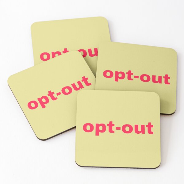 Item preview, Opt-out lettering item designed and sold by Signaturestudio.