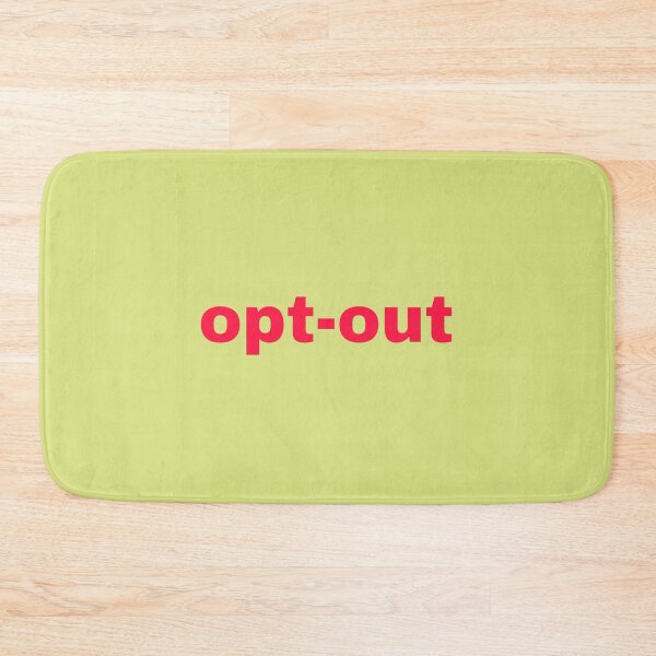 Item preview, Opt-out lettering item designed and sold by Signaturestudio.