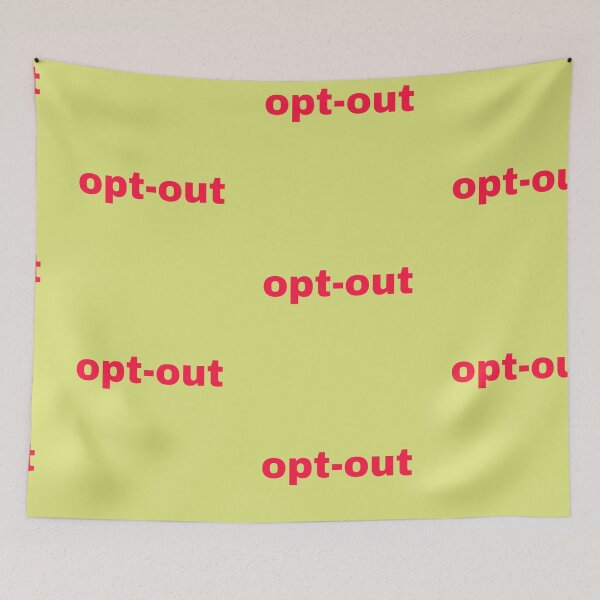 Item preview, Opt-out lettering item designed and sold by Signaturestudio.