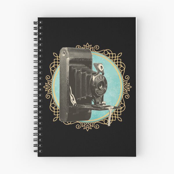 Item preview, Vintage Cameras: Kodak Retro Film Camera Framed in Blue Circle designed and sold by GraffitiSoup.