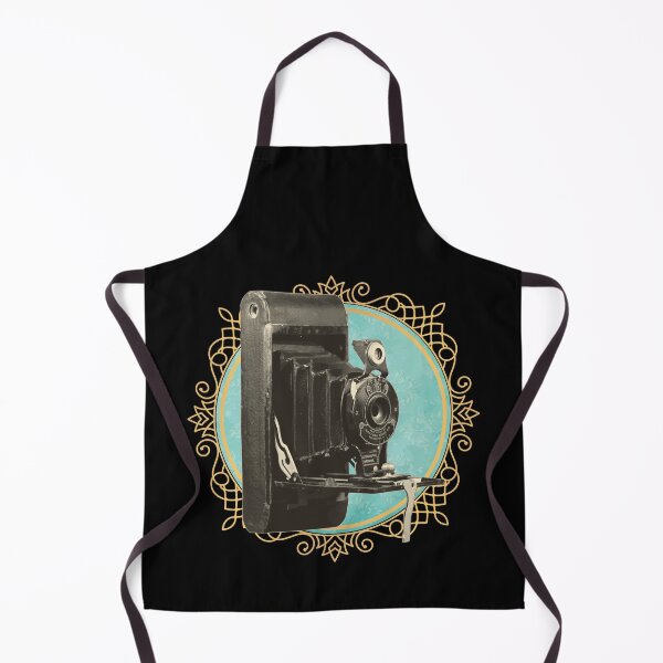 Item preview, Vintage Cameras: Kodak Retro Film Camera Framed in Blue Circle designed and sold by GraffitiSoup.