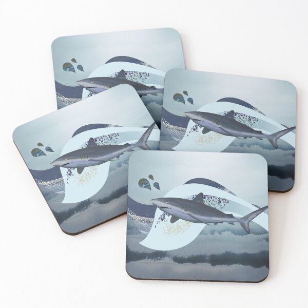 Item preview, Great White Shark watercolor illustration - Caroline Laursen Original designed and sold by Caroline Laursen.