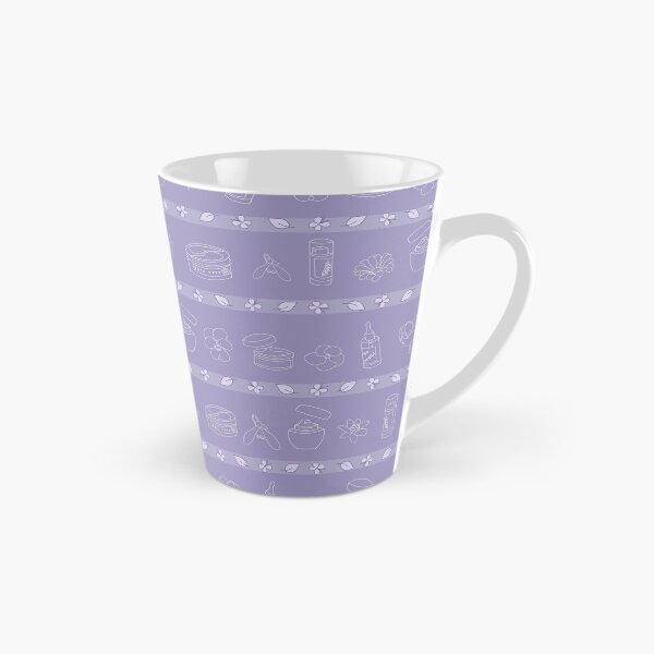 Item preview, Skin care and flowers purple stripes seamless pattern designed and sold by SlothMagic.