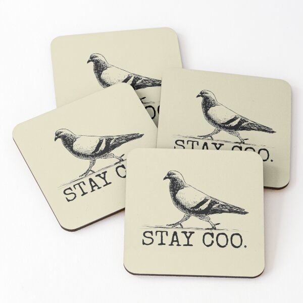 Item preview, Stay Coo - Cool Bird, Funny Pidgeon designed and sold by Re Ka.