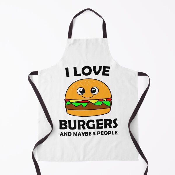 Item preview, I Love Burgers And Maybe 3 People Foodie Quote designed and sold by vineeth.