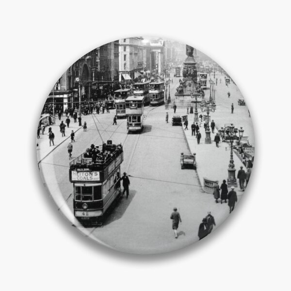 Item preview, Vintage Ireland central Dublin 1910 street scene designed and sold by dublinprints.
