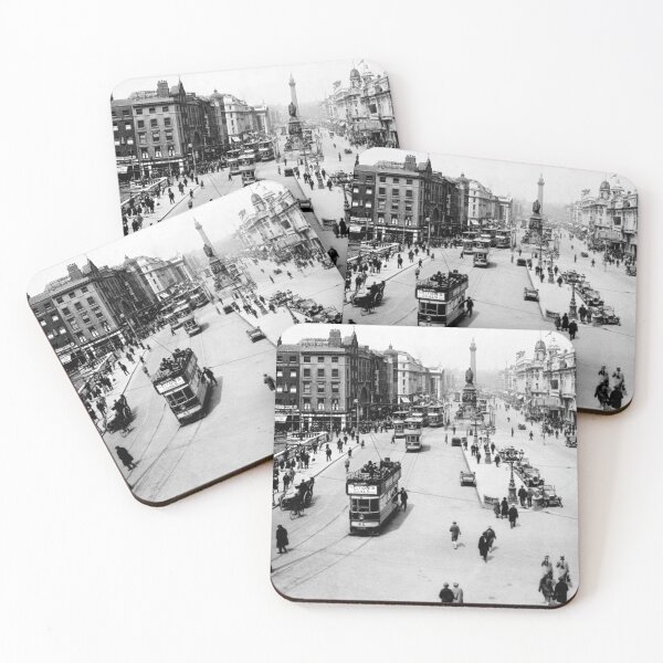 Item preview, Vintage Ireland central Dublin 1910 street scene designed and sold by dublinprints.