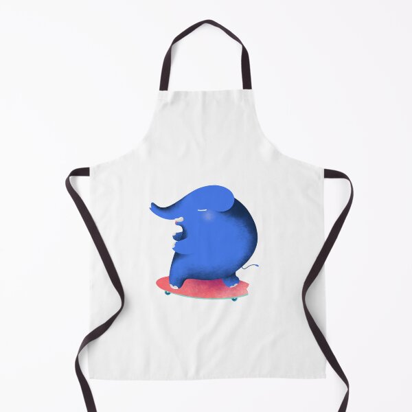 Item preview, happy elephant cartoon playing surf skate designed and sold by angyim.