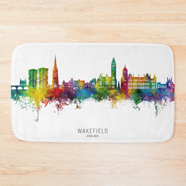 Artikelvorschau, Wakefield England Skyline entworfen und verkauft von ArtPrints.