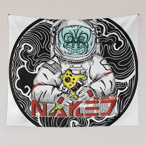 Item preview, Naked Monkey Astronaut designed and sold by Angelo La Rocca.