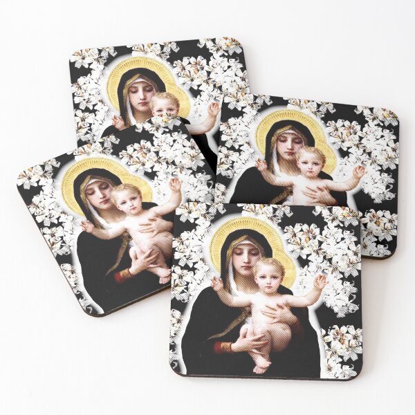 Item preview, Madonna of the Lilies, after Bouguereau | Mother's Day 2021| Retro | Vintage designed and sold by spinolator.