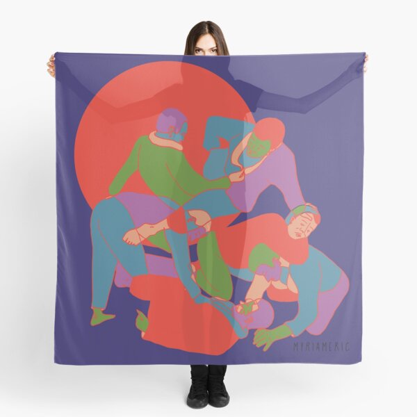 Rising sun print Scarf