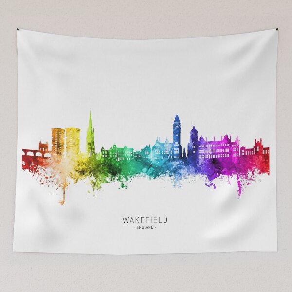 Item preview, Wakefield England Skyline designed and sold by ArtPrints.