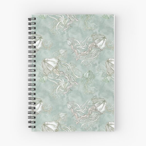 Item preview, Vintage jellyfish seamless pattern  designed and sold by editanagy.