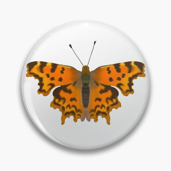 Item preview, Orange Anglewing Comma Butterfly designed and sold by KirstyNadineArt.