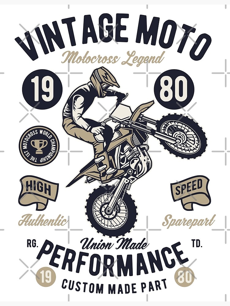 Adesivi Moto Cross Vintage Epoca Anni 80 - 90