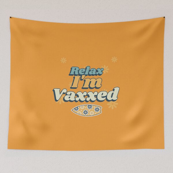 Item preview, Relax I'm vaxxed and waxed vintage classic design designed and sold by renderhouseart.