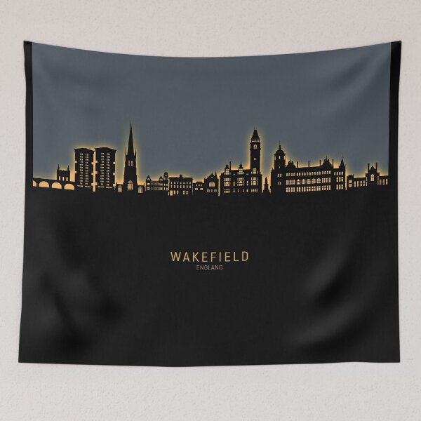 Item preview, Wakefield England Skyline designed and sold by ArtPrints.