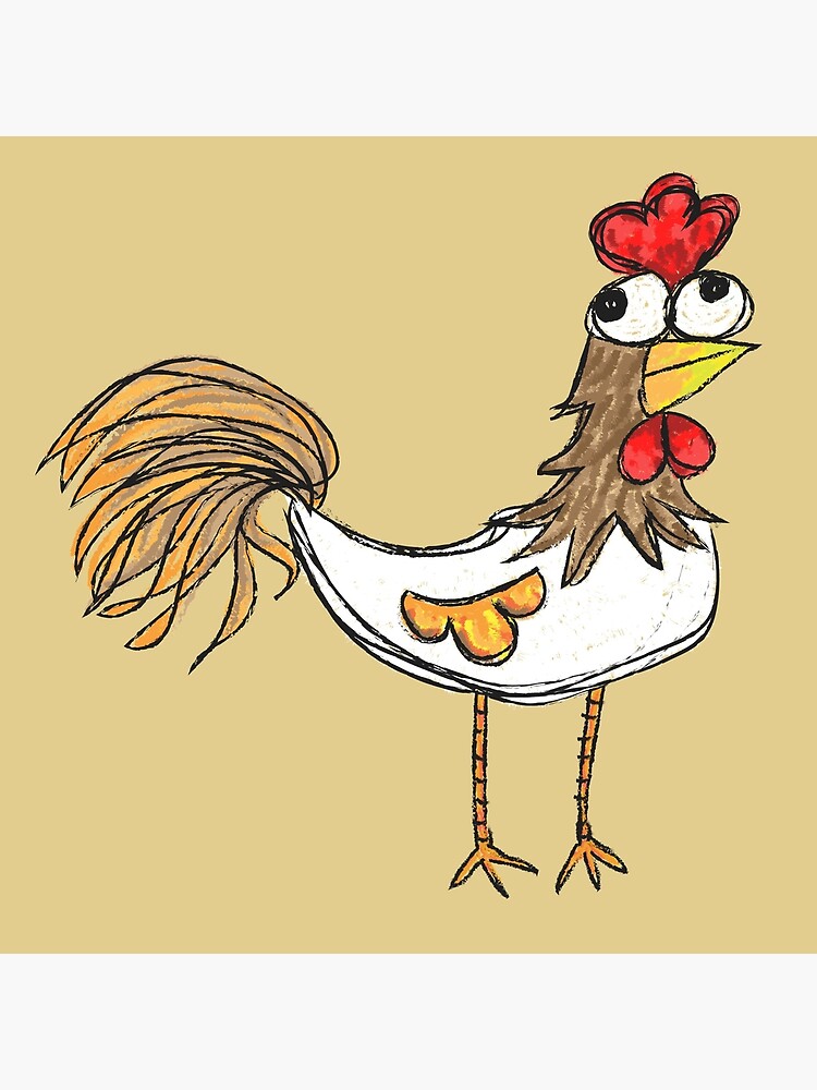 Strange Funny Bird Chicken T-shirt. By Artistshot