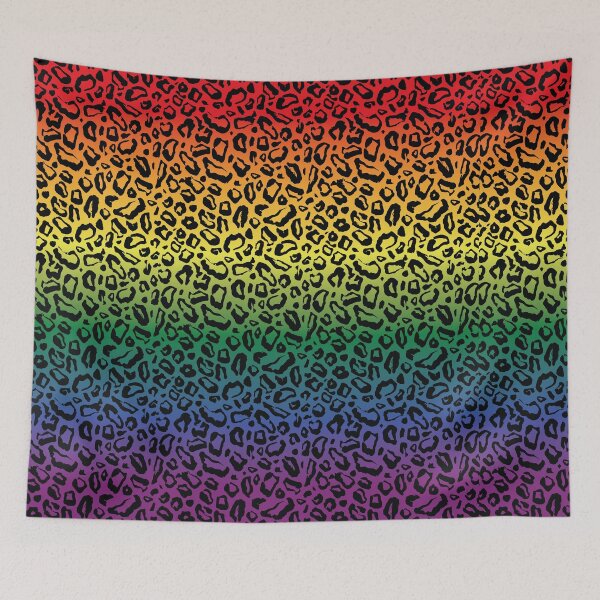 Item preview, LGBT Pride parade Flag Gift, LGBT Rainbow identity pride flag, Leopard Leather pattern designed and sold by ArtsyloShop.