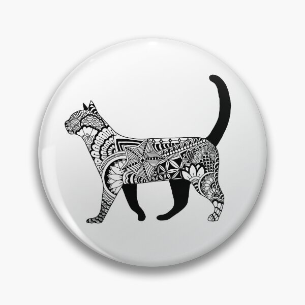 Item preview, Black Cat Doodle Art designed and sold by Pentanglement.