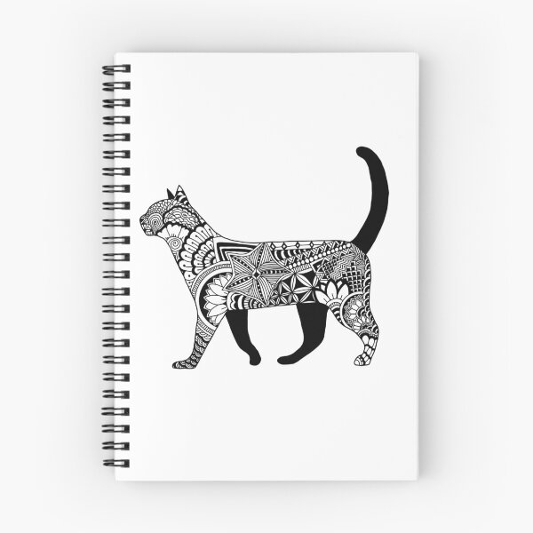 Item preview, Arte del Doodle del gato negro designed and sold by Pentanglement.