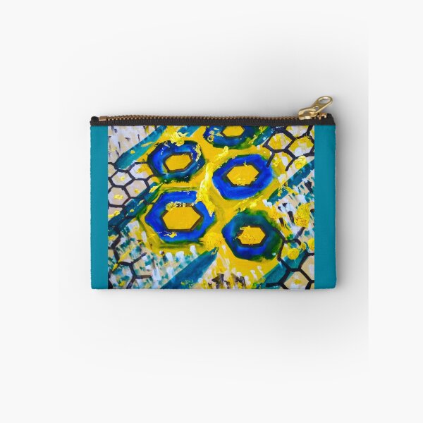 Item preview, Coloured Hexagons In Black Net designed and sold by Artcartstart.