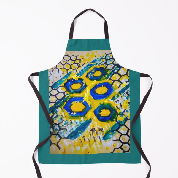Item preview, Coloured Hexagons In Black Net designed and sold by Artcartstart.