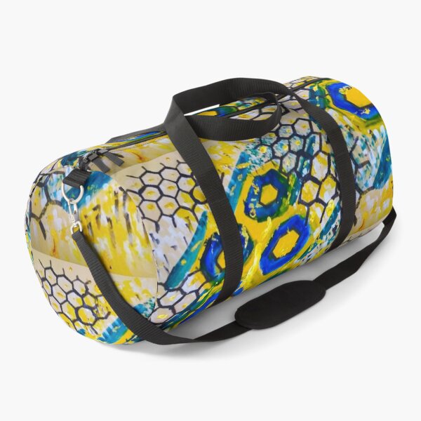 Item preview, Coloured Hexagons In Black Net designed and sold by Artcartstart.