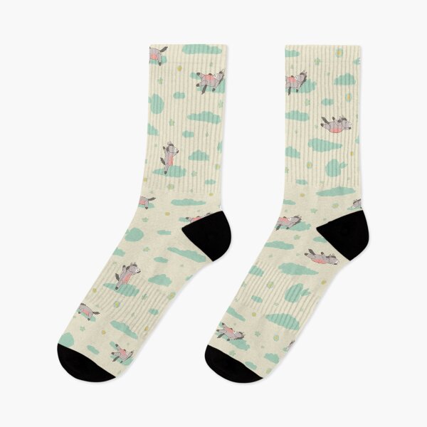 Item preview, Flying horses on clouds pattern designed and sold by Tayastore.