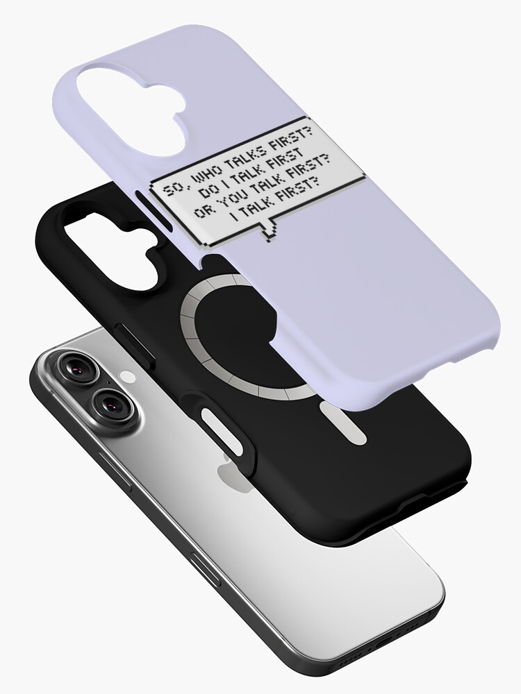 Imagen 2 de 4, Funda de iPhone con la obra ¿Quién habla primero?, diseñada y vendida por langleysmith.