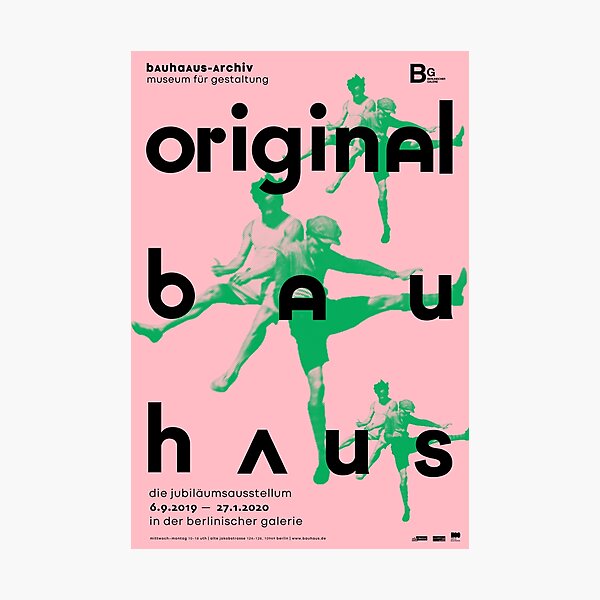 Affiche originale du Bauhaus | Rose Impression photo