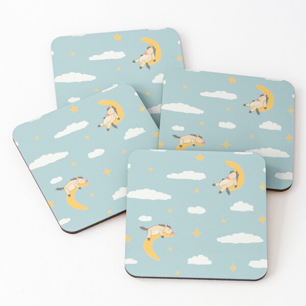 Item preview, Sleeping horses on Moon pattern designed and sold by Tayastore.