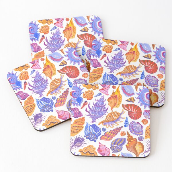 Item preview, Bright tropical seashell, hand-drawn pattern designed and sold by Irina Ivanova.